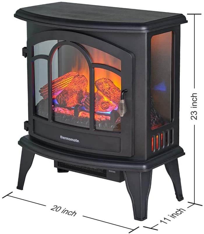 Thermomate 23'' Freestanding Electric Fireplace