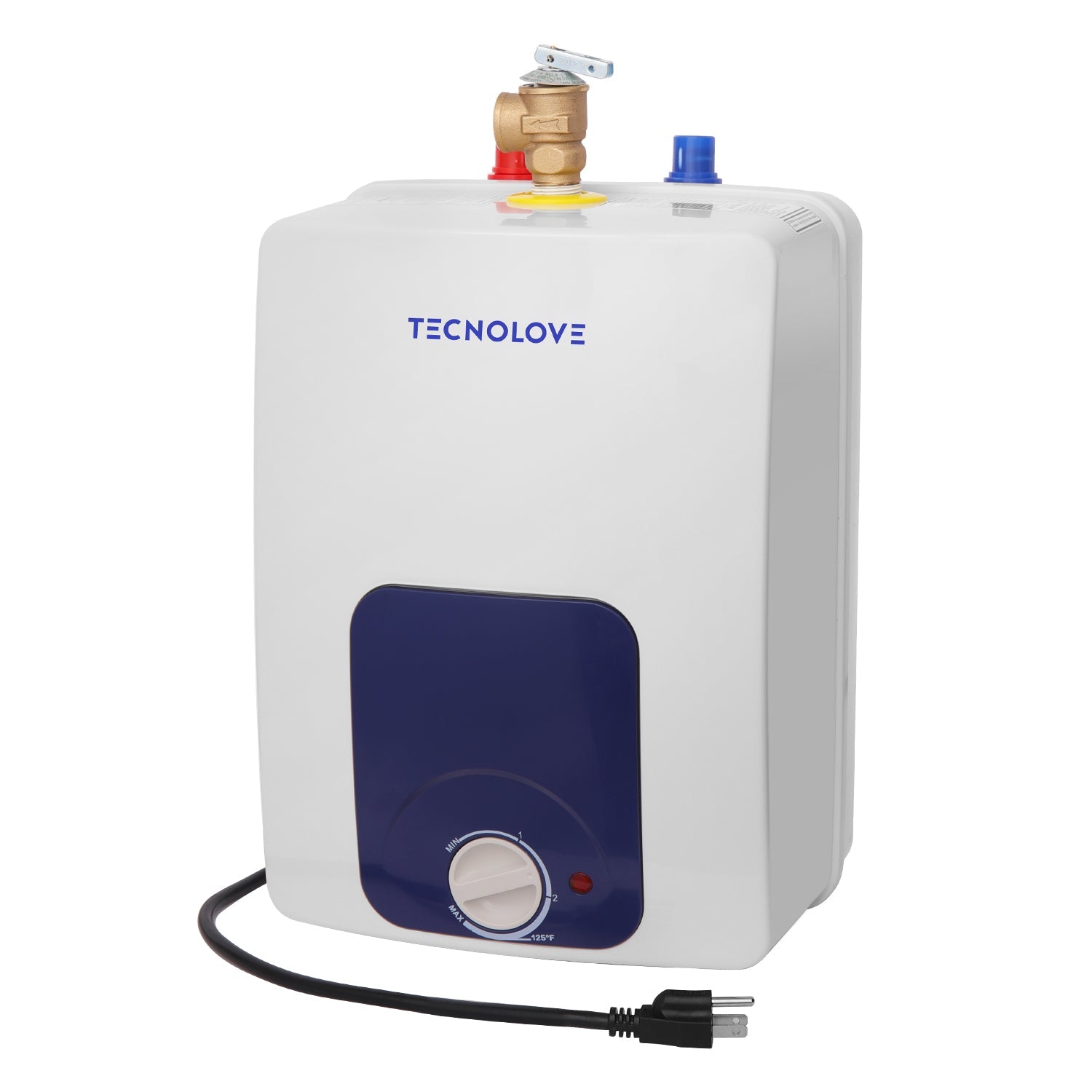 Thermoflow Calentador de agua eléctrico con mini tanque, 2.5 galones, 120  V, con cable, para debajo del fregadero, pequeño calentador de agua  caliente