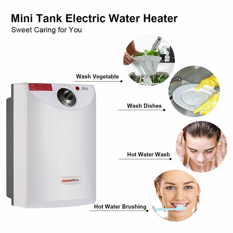 Thermoflow Mini Tank Electric Water Heater - 2.6-Gallons