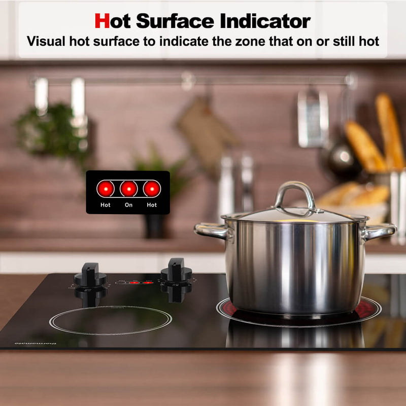Thermomate 21'' Built-In Ceramic Cooktop - Knob Control