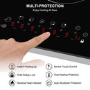 Electric Cooktop, thermomate 36 Inch Built-in Radiant Electric Stove Top, 240V Ceramic Electric Stove with 5 Burners, 9 Heating Level, Timer & Kid Safety Lock, Sensor Touch Control