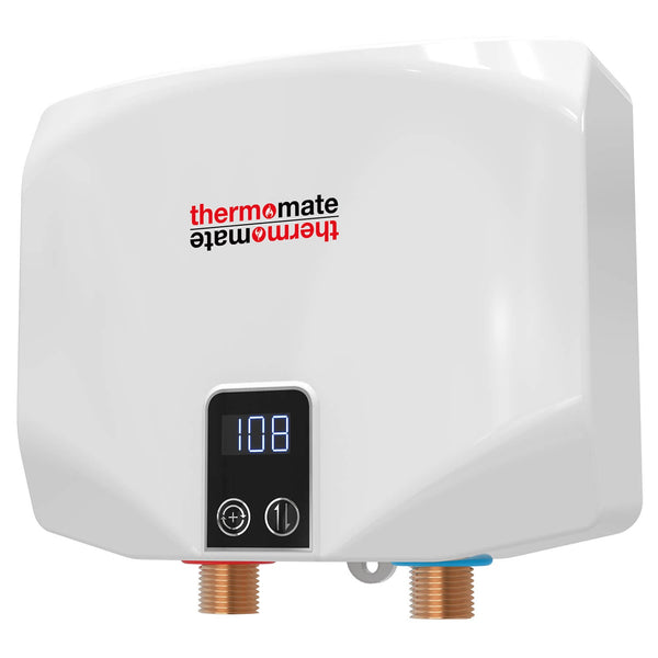 Tankless Water Heater Electric, thermomate 3.5kW 120V Hard Wired Point of Use On Demand Hot Water Heater Self Modulating ET035
