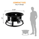 Camplux Outdoor Portable Propane Gas Fire Pit - Auto-Ignition