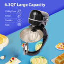 Tecnolove 6-Quart 12-Gang-Standmixer – Ganzmetall mit Rührschüssel – Schwarz