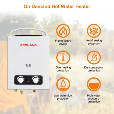 Propane Tankless Water Heater-1.5GPM 6L- White