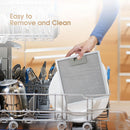 36"  Extractor hoods for kitchens, CAMPLUX MINI TANK Black Wall Mount Kitchen Hood 36 inch, Ducted/Ductless Convertible,350 CFM 3 Speed Exhaust Hood Fan with Charcoal Filter,Touch Control, Aluminum Mesh Filters