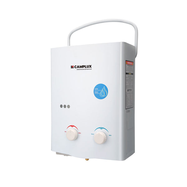 Camplux 5L 1.32 GPM Outdoor Portable Propane Gas Tankless Water Heater With  1.2 GPM Water Pump