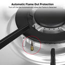 Automatic Flame Out Protection
Turn off the Gas Automatically when No Flame is Detected