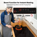 Boost Function for instant Heating Ideal for Boiling Water and Stir Frying Food