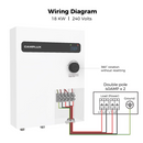 Camplux Tankless Electric On Demand Hot Water Heater 18kW | White