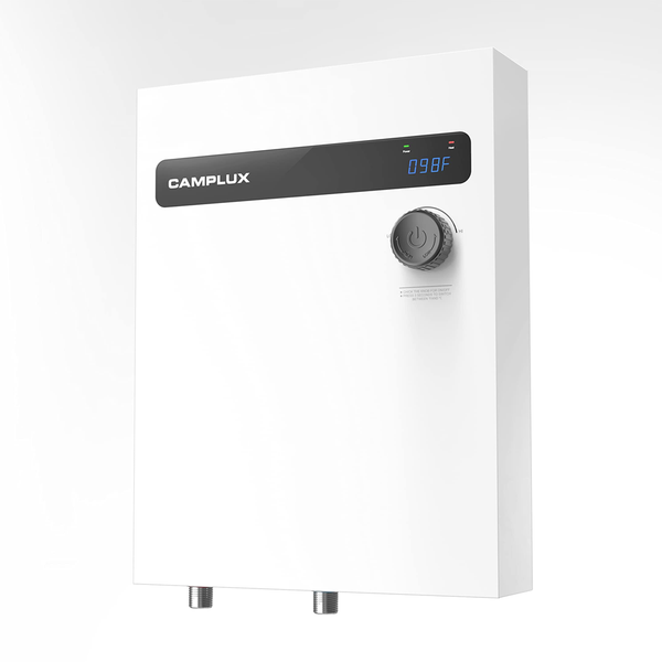 Camplux Tankless Electric On Demand Hot Water Heater 27kW | White