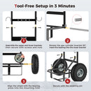 CAMPLUX 300 lb. Capacity 2-Wheel Folding Steel Hand Truck for Portable Water Heater