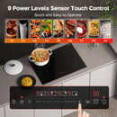 9 Power Levels Sensor Touch Control Quick and Easy to Operate