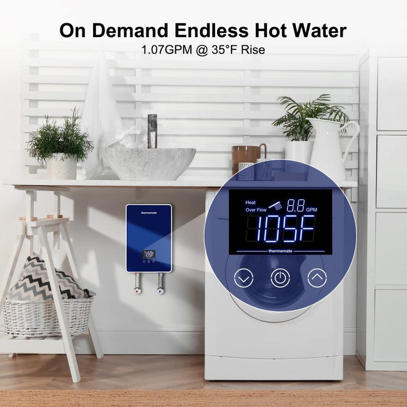 Elektrischer Warmwasserbereiter Thermomate – Blau – 6 kW und 240 V