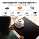 Compatible with Magnetic Cookwares Cooking Various Meals at the Same Time