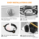 WeCamp Single Burner Cooking Portable Propane Gas Stove | 9,800 BTU Auto‑Ignition Outdoor Cooktop