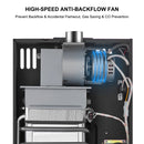 Batteryfree Propane Tankless Water Heater 2.64 GPM, CM264B Gas Tankless Water Heater Indoor, 68,000 BTU On Demand Instant Hot, Black