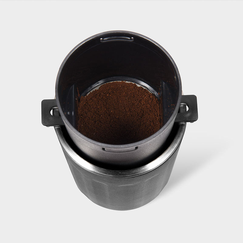 ThermoMate Portable Electric Coffee Grinder - 15W USB Powered Ceramic Burr Mill for Coffee Beans, Compact for Car, Outdoor, Travel & Home Use