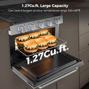 CAMPLUX ENJOY OUTDOOR LIFE RV Propane Range 17 Inches, Propane Range Oven with 3 Burners Cooktop for RV, RV Propane Stove Cooking oven Combo 28,100 BTU/Hr, Stainless Steel