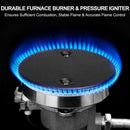 WeCamp 2-Burner Portable Propane Gas Cooking Stove | 19,600 BTU Auto-Ignition Outdoor Cooktop