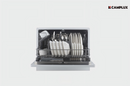 CAMPLUX Countertop Dishwasher, Compact Tabletop Dishwasher for Small Spaces