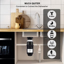 CAMPLUX Garbage Disposal, Continuous-Feed Compact Food Waste Disposer