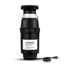 CAMPLUX Garbage Disposal, Continuous-Feed Compact Food Waste Disposer