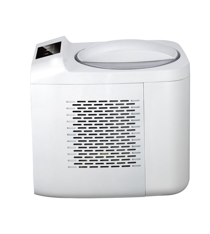 ThermoMate 1 Quart Electric Ice Cream Maker , Automatic Soft & Hard Frozen Yogurt Gelato Dessert Maker for Home & Hotel Use, Compact Countertop Design , White