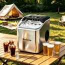 WeCamp Countertop Ice Maker | 9 Cubes in 10 Mins, Self-Cleaning Portable Ice Machine for Home RV Bar