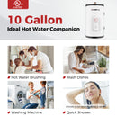 CAMPLUX 10 Gallon 1500W 120V Point of Use Tank Electric Water Heater