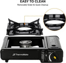 ThermoMate Dual Fuel Propane & Butane Stove with Carrying Case, Portable Camping Stoves with CSA Certification