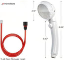 ThermoMate Shower head with 11.48 FT Hose, Portable Spray Shower Head, High Pressure Shower Head with ON/Off Switch