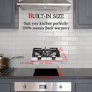 12 In. Convertible Gas Cooktops -Black Tempered Glass