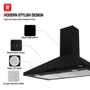 Gasland Chef 36'' Black Wall Mount Kitchen Hood - Ducted/Ductless