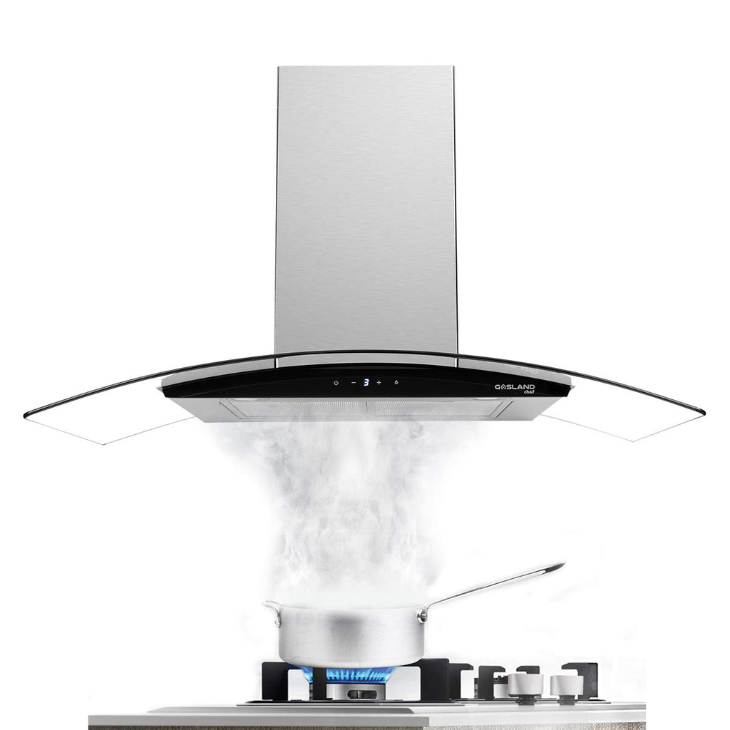 thermomate Stainless Steel Backsplash, Reversible Range Hood Wall Shie