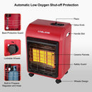 Portable Cabinet Heater -18,000 BTU Warm Area up to 450 sq. ft- Red