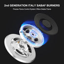 30 Inch Built In Gas Cooktop, thermomate Gas Range top with 5 High Efficiency SABAF Burners, 304 Stainless Steel Gas Stove with Flame Out Protection, NG/LPG Convertible