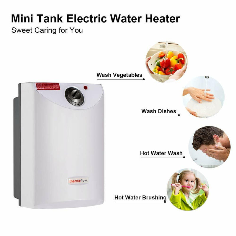 Thermoflow Mini Tank Electric Water Heater - 4 Gallons