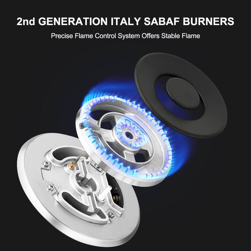 Sabaf Skill Built-In Gas Cooktop w/ SABAF Burners | Thermomate