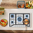 Gasland Chef 30'' Convertible Gas Cooktop w/ 5 Italy Sabaf Burners - Cooking