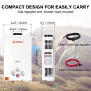 Camplux Portable Propane Water Heater - 10L 2.64 GPM