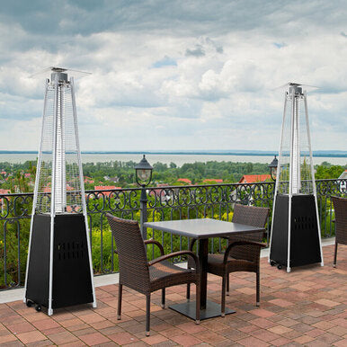 Pyramid Patio Heater - Warm Area Up to 115 sq. ft-Black