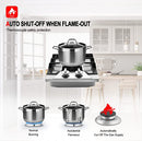 12 In. Pro Style Dual Burners Gas Cooktop