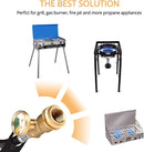 Manguera de extensión de propano Gasland de 12 pies con indicador, detector de fugas