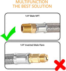 Gasland 12 Inch RV Propane Hose with Gauge