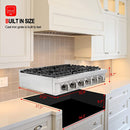 36 Inch Gas Rangetop w/ 6 Recessed Sealed burners