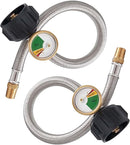 Gasland 12 Inch RV Propane Hose with Gauge
