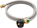 6FT Propane Hose w/ Gauge - CSA Certified