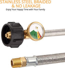Gasland 12 Inch RV Propane Hose with Gauge