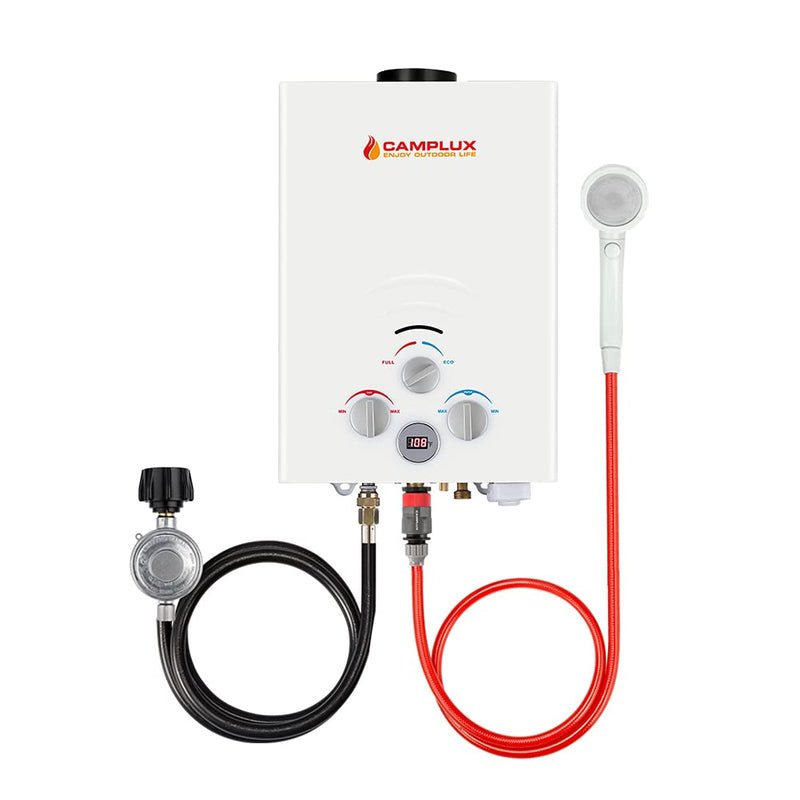 Camplux Outdoor Portable Tankless Water Heater - 1.58 GPM